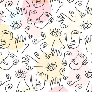 FT016-apstraktna-lica Fototapete - Apstraktna lica