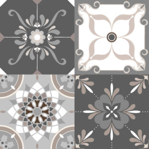 Print Fototapete - Bež mozaik pločice