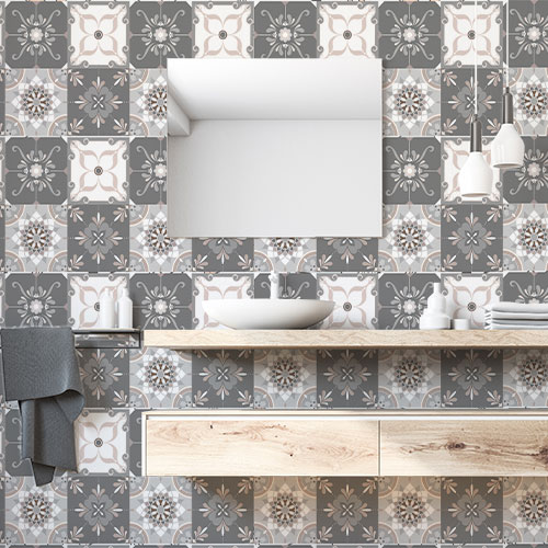 Fototapete - Bež mozaik pločice