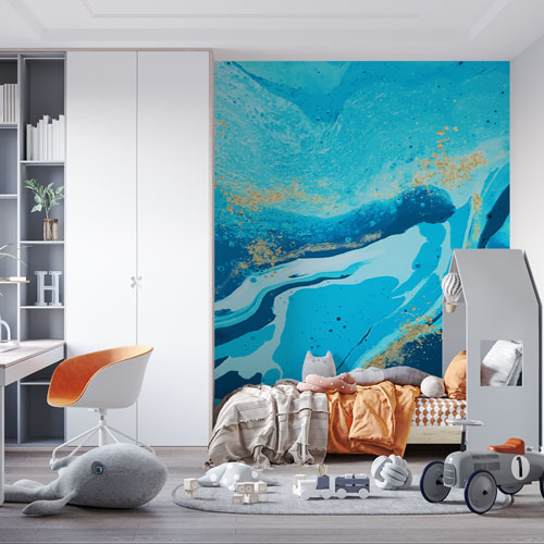 fototapete-boho-elementi-za-deciju-sobu Fototapete - Tirkizni mermer