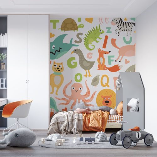 fototapete-decije-zivotinje-i-slova-za-deciju-sobu-2 Fototapete - Dečije životinje i slova