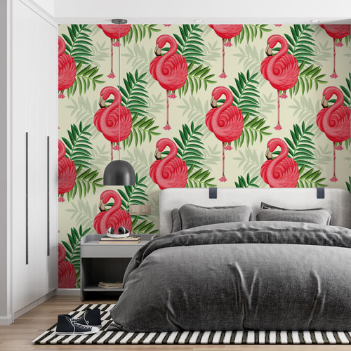 Fototapete - Flamingosi