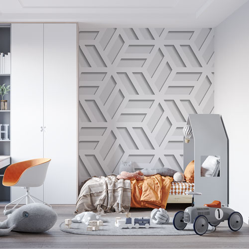 Fototapete - Mozaik kocke bela