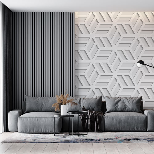 Fototapete - Mozaik kocke bela