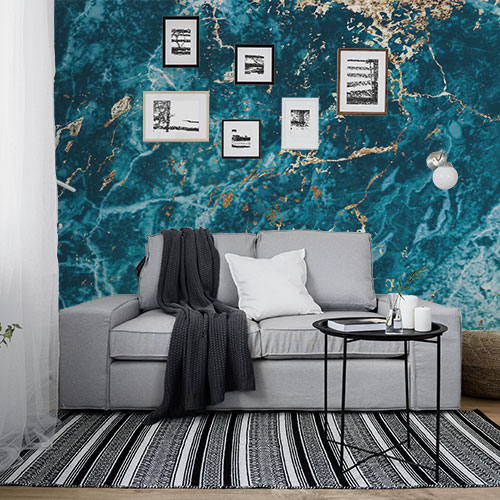 Fototapete - Petrolej mermer