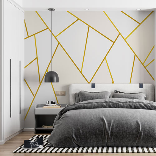 fototapete-zlatno-beli-mozaik-za-spavacu-sobu Fototapete - Zlatno beli mozaik
